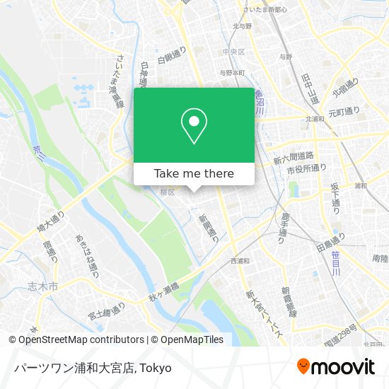 パーツワン浦和大宮店 map