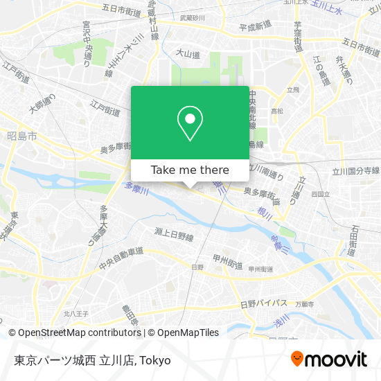 東京パーツ城西 立川店 map