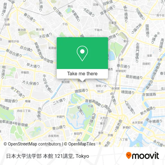 日本大学法学部 本館 121講堂 map
