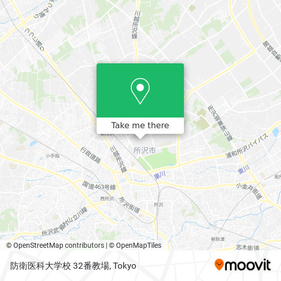 防衛医科大学校 32番教場 map