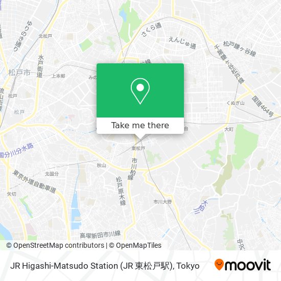 JR Higashi-Matsudo Station (JR 東松戸駅) map