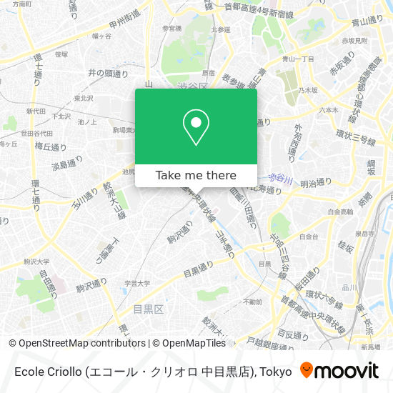 Ecole Criollo (エコール・クリオロ 中目黒店) map