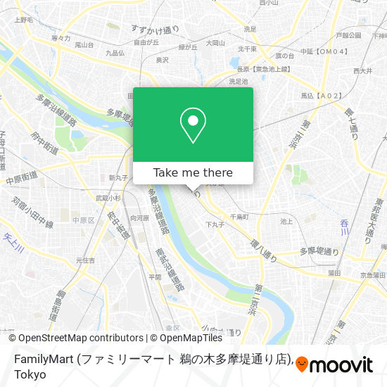 FamilyMart (ファミリーマート 鵜の木多摩堤通り店) map