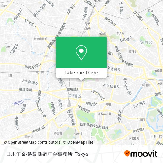 日本年金機構 新宿年金事務所 map