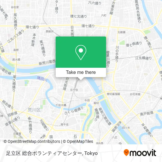 足立区 総合ボランティアセンター map