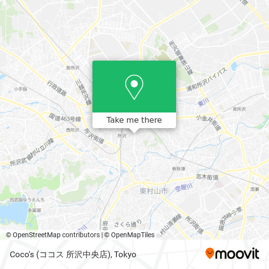 Coco's (ココス 所沢中央店) map