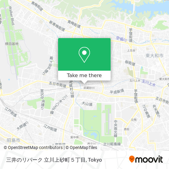 三井のリパーク 立川上砂町５丁目 map