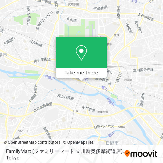 FamilyMart (ファミリーマート 立川新奥多摩街道店) map