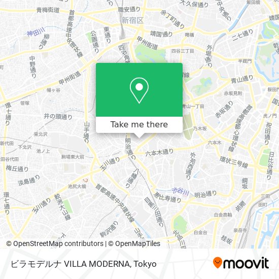 ビラモデルナ VILLA MODERNA map