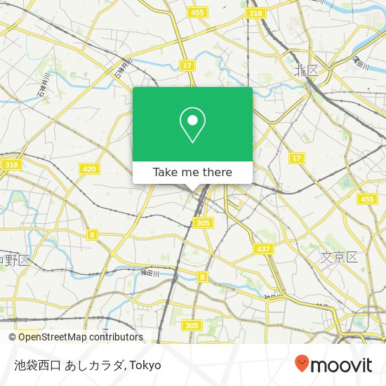 池袋西口 あしカラダ map