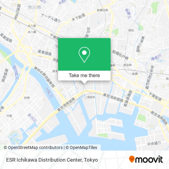 ESR Ichikawa Distribution Center map