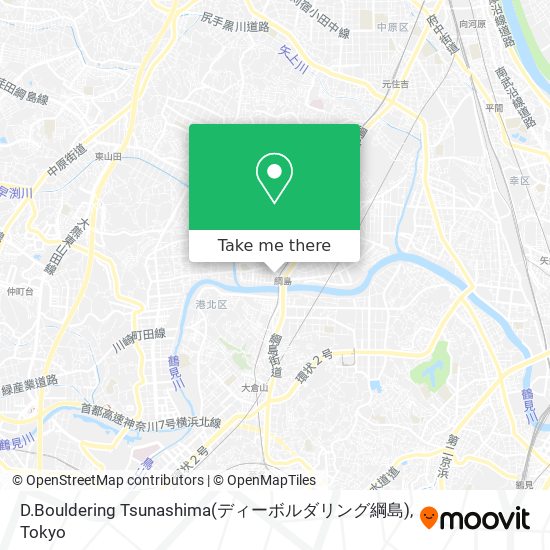 D.Bouldering Tsunashima(ディーボルダリング綱島) map