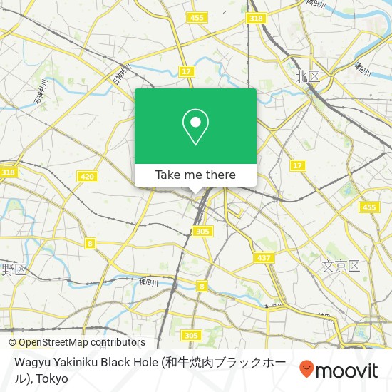 Wagyu Yakiniku Black Hole (和牛焼肉ブラックホール) map