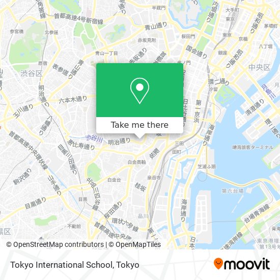 Tokyo International School map