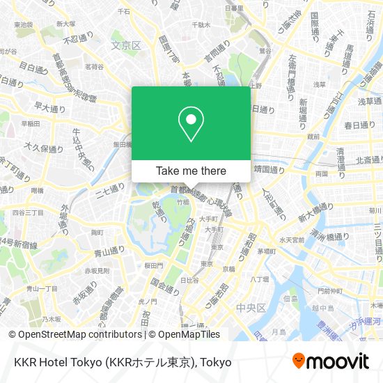 KKR Hotel Tokyo (KKRホテル東京) map