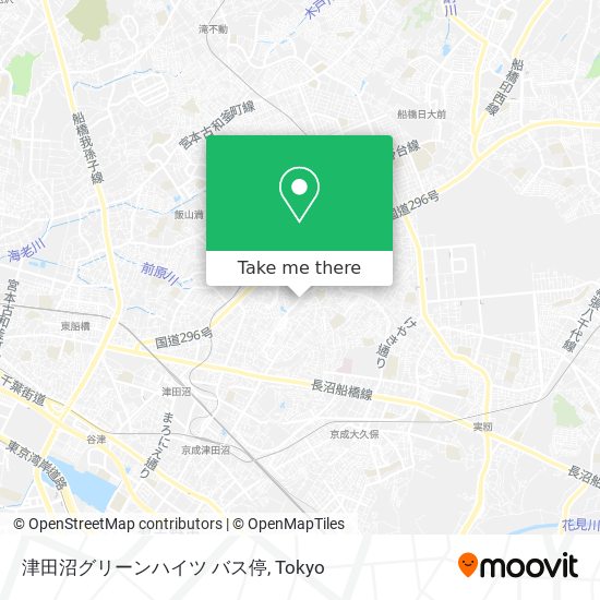 津田沼グリーンハイツ バス停 map