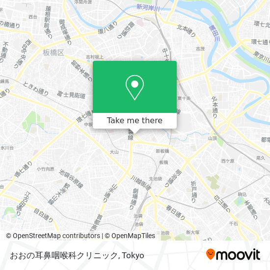 おおの耳鼻咽喉科クリニック map