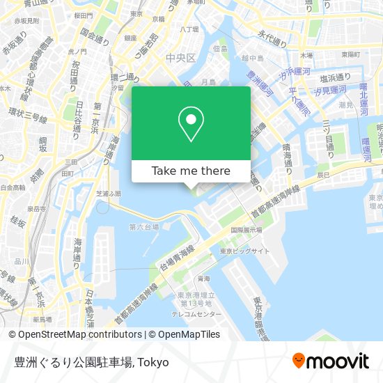 豊洲ぐるり公園駐車場 map