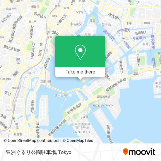 豊洲ぐるり公園駐車場 map