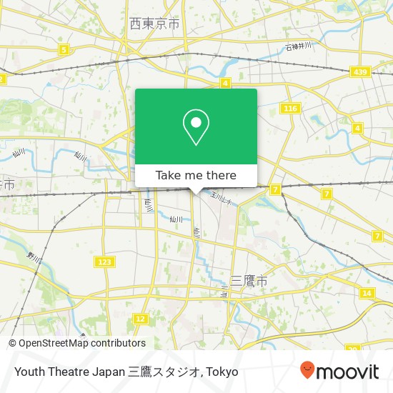 Youth Theatre Japan 三鷹スタジオ map