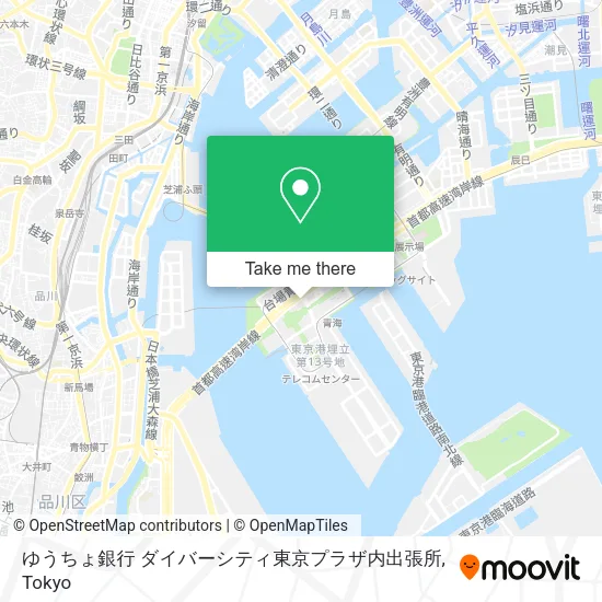 ゆうちょ銀行 ダイバーシティ東京プラザ内出張所 map