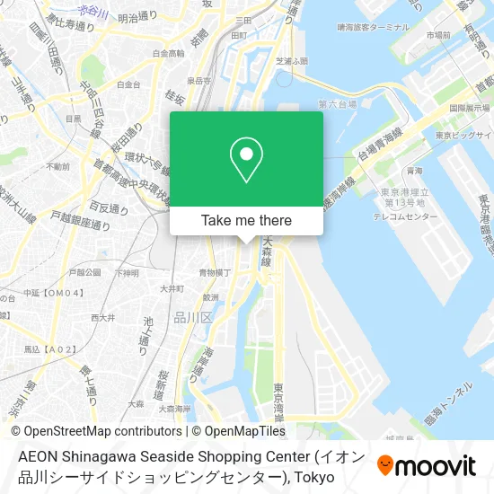AEON Shinagawa Seaside Shopping Center (イオン品川シーサイドショッピングセンター) map