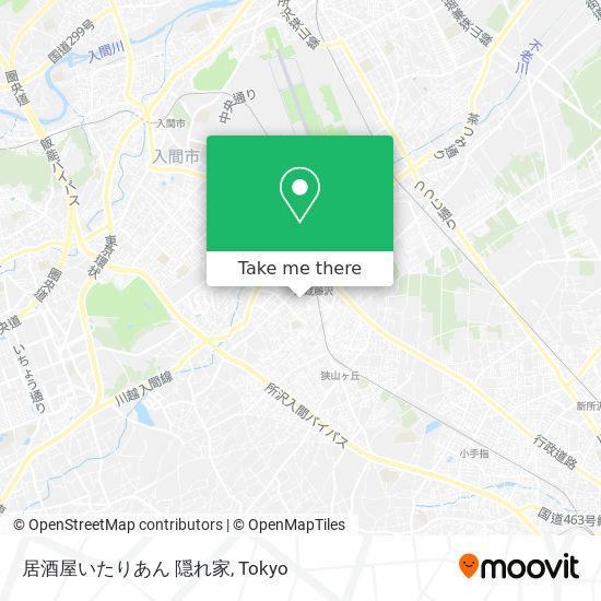 How To Get To 居酒屋いたりあん 隠れ家 In 入間市 By Bus Moovit