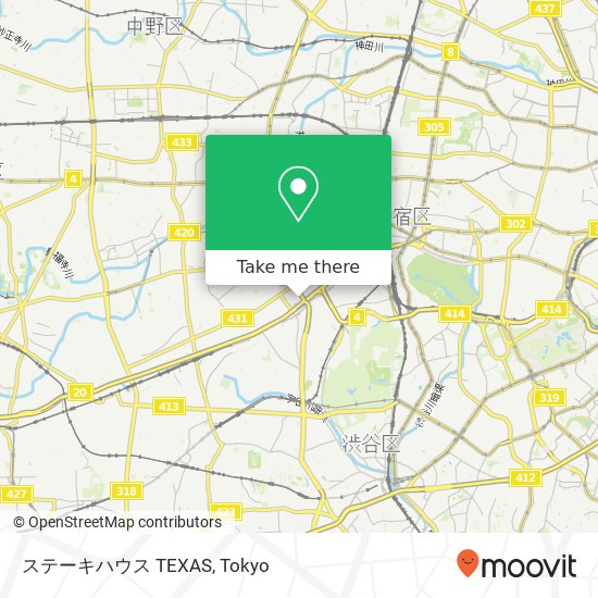 ステーキハウス TEXAS map