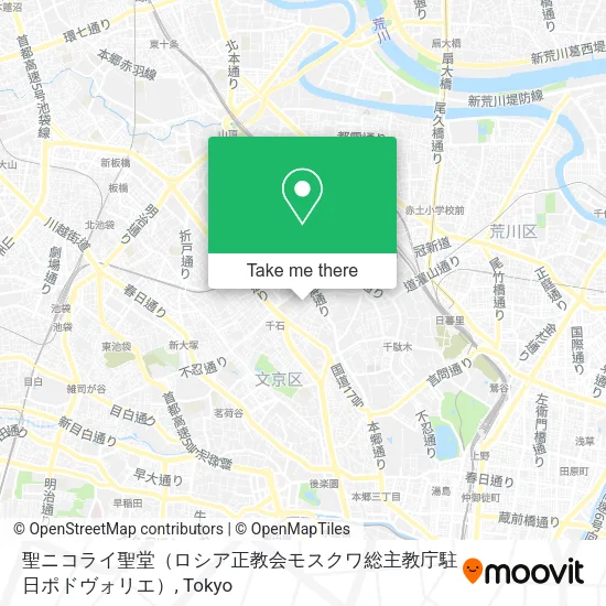 聖ニコライ聖堂（ロシア正教会モスクワ総主教庁駐日ポドヴォリエ） map