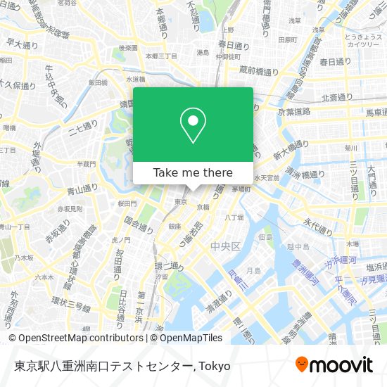 東京駅八重洲南口テストセンター map