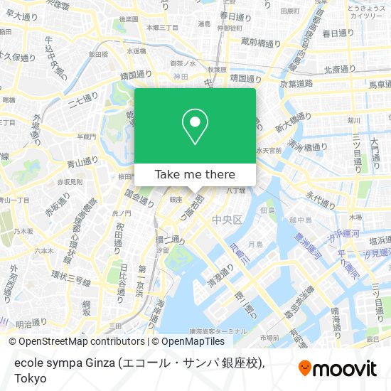 ecole sympa Ginza (エコール・サンパ 銀座校) map