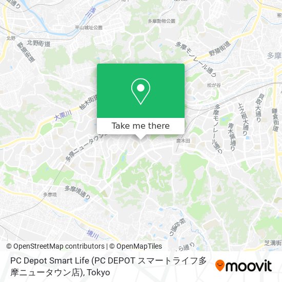 PC Depot Smart Life (PC DEPOT スマートライフ多摩ニュータウン店) map