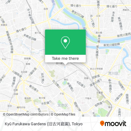 Kyū Furukawa Gardens (旧古河庭園) map