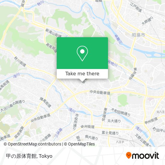 甲の原体育館 map