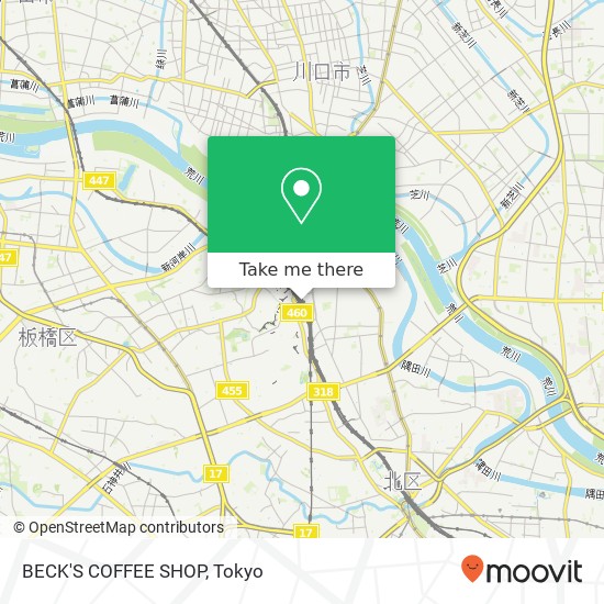 BECK'S COFFEE SHOP map