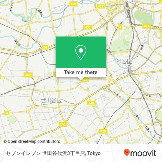 セブンイレブン 世田谷代沢3丁目店 map