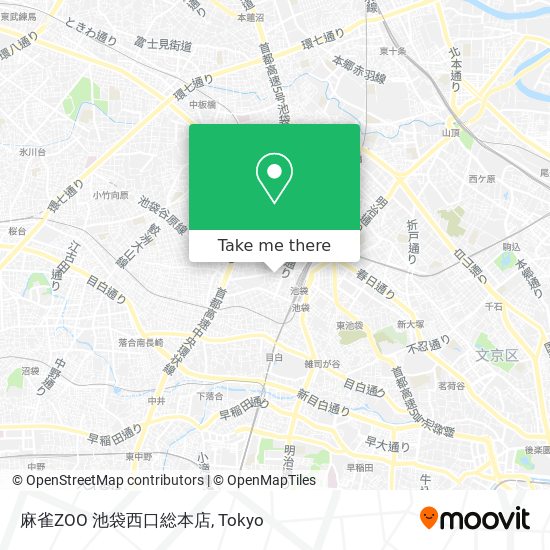 麻雀ZOO 池袋西口総本店 map