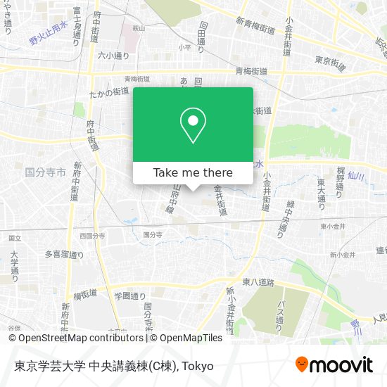 東京学芸大学 中央講義棟(C棟) map