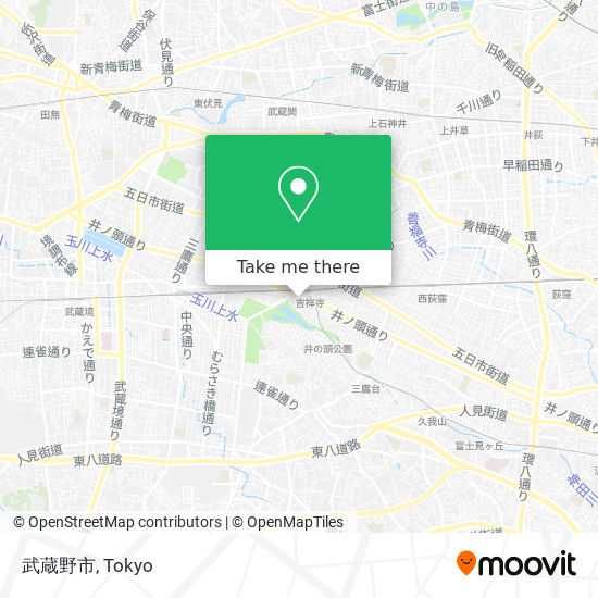 武蔵野市 map