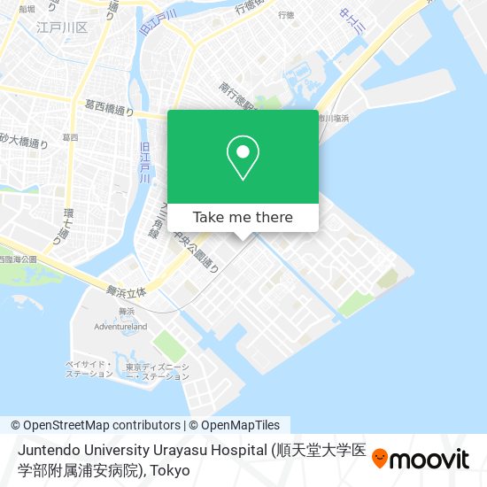 Juntendo University Urayasu Hospital (順天堂大学医学部附属浦安病院) map