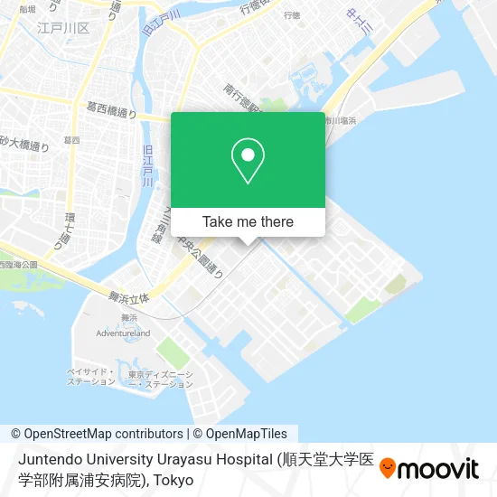 Juntendo University Urayasu Hospital (順天堂大学医学部附属浦安病院) map