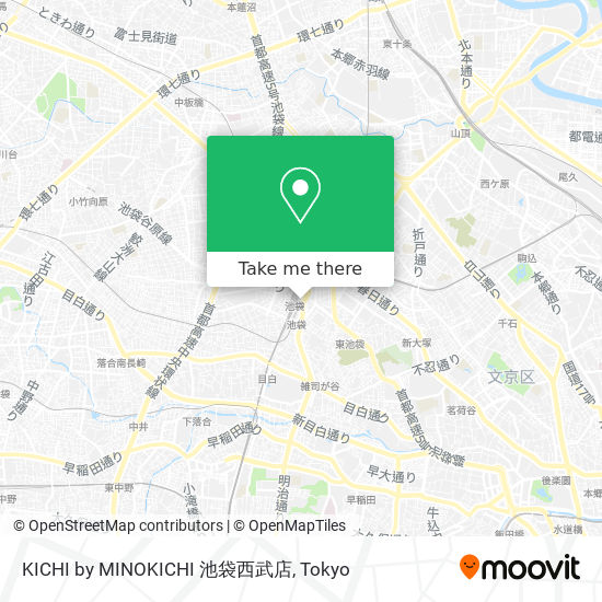 KICHI by MINOKICHI 池袋西武店 map