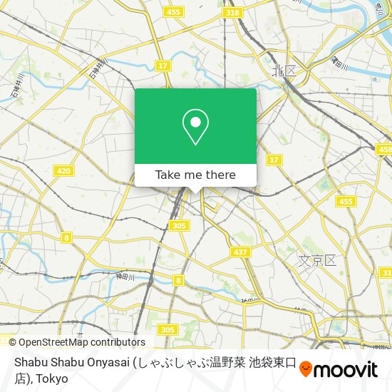 Shabu Shabu Onyasai (しゃぶしゃぶ温野菜 池袋東口店) map