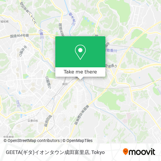 GEETA(ギタ)イオンタウン成田富里店 map