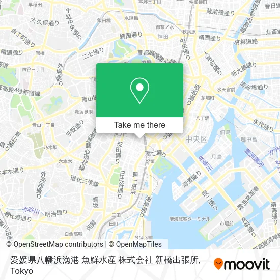 愛媛県八幡浜漁港 魚鮮水産 株式会社 新橋出張所 map