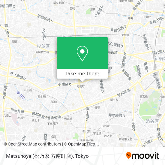 Matsunoya (松乃家 方南町店) map