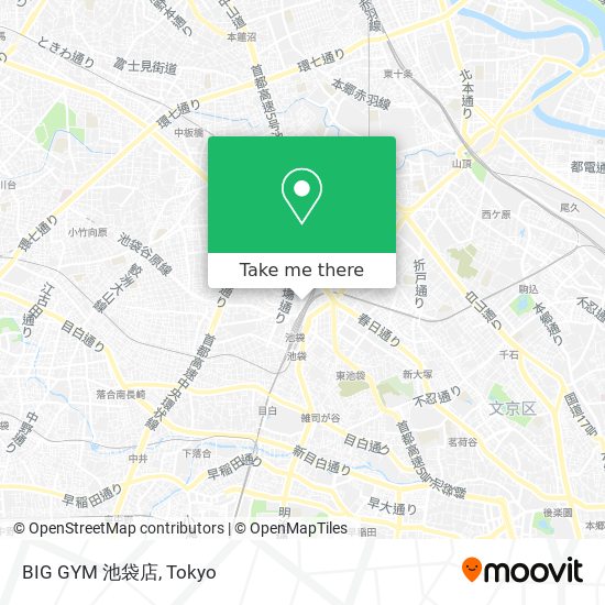 BIG GYM 池袋店 map