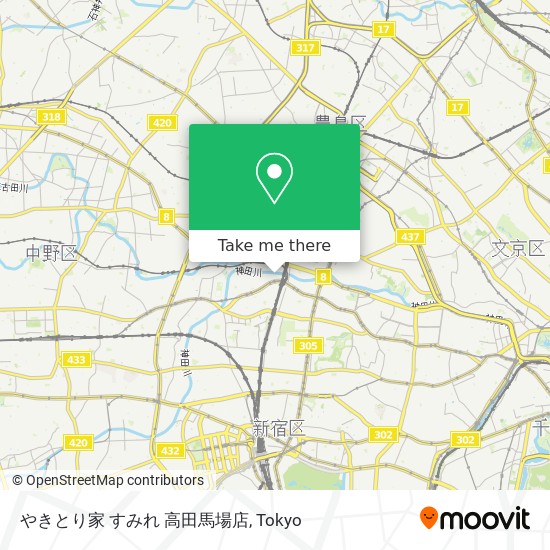 やきとり家 すみれ 高田馬場店 map