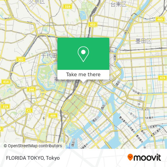 FLORIDA TOKYO map