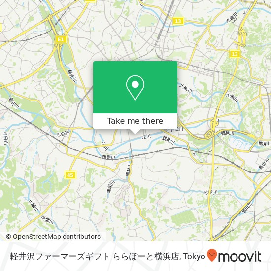 軽井沢ファーマーズギフト ららぽーと横浜店 map